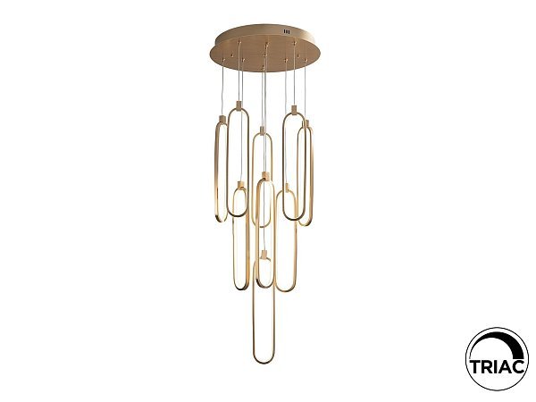Люстра Colette 9L розовое золото