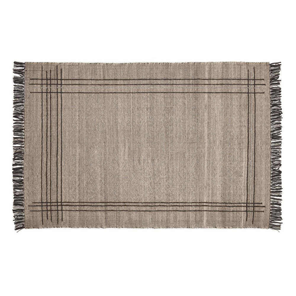 Eneo Ковер с бежевыми и коричневыми кисточками 160 x 230 см
