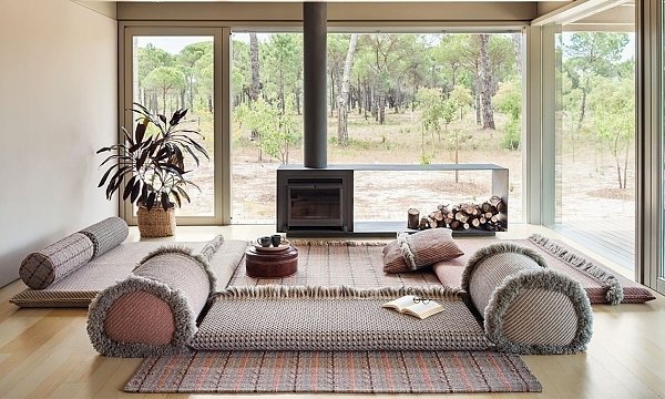 Подушка-ролл GL Tartan зеленая большая