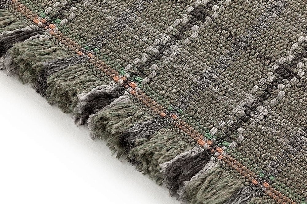 Подушка-ролл GL Tartan зеленая большая