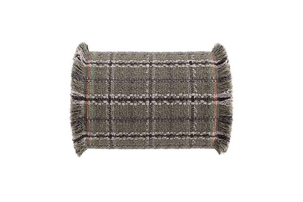 Подушка-ролл GL Tartan зеленая большая
