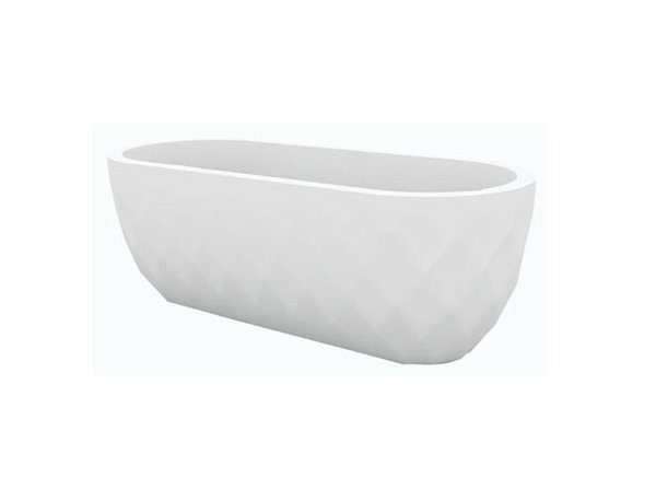 Кашпо Vases Nano матовое белое 14x33x12