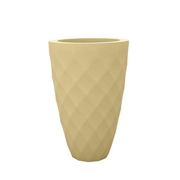 Кашпо Vases Nano матовое кремовое Ø14x28
