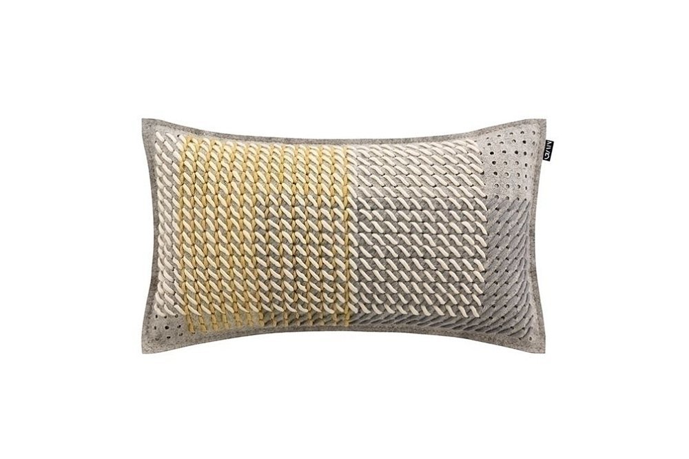 Подушка Canevas Geo серая 61x36 см