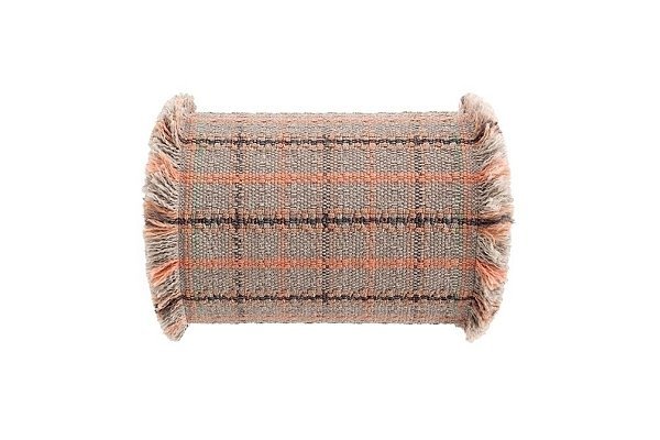 Подушка-ролл GL Tartan терракотовая большая