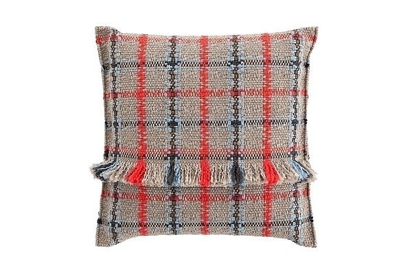 Подушка GL Tartan синяя 70x70