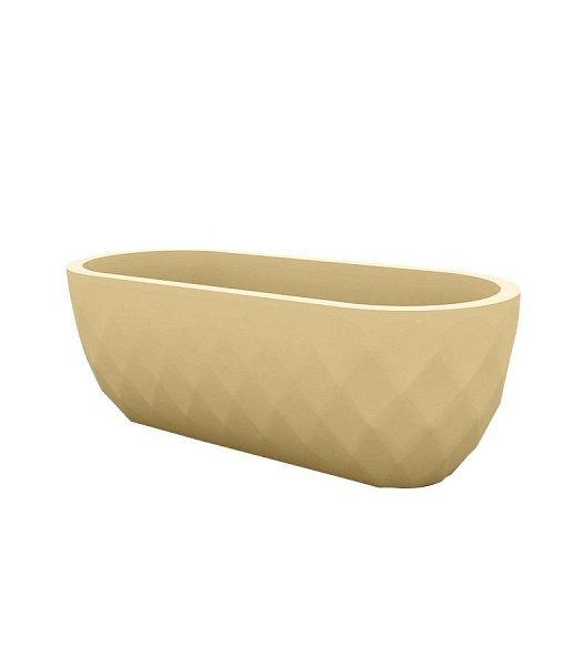 Кашпо Vases Nano матовое кремовое 14x33x12