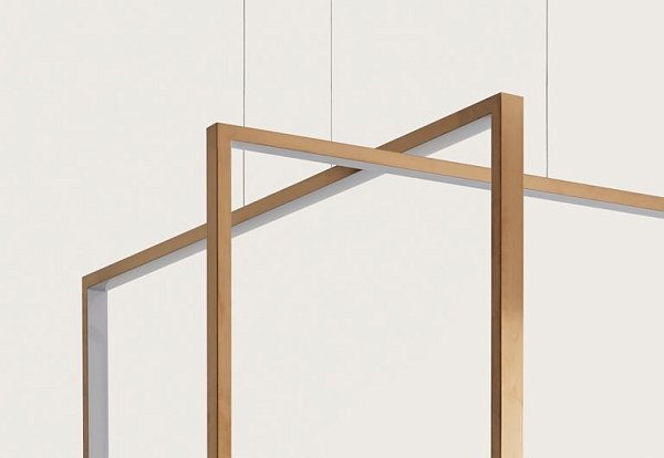Подвесной светильник Frame 120x50 cm бронзовый