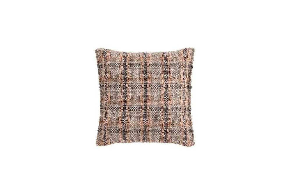 Подушка GL Checks терракотовая 45x45