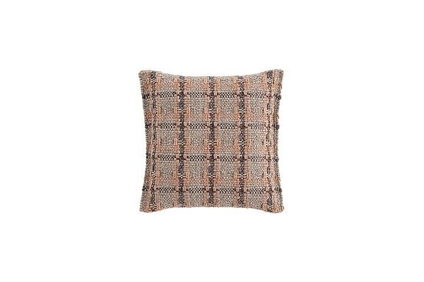 Подушка GL Checks терракотовая 45x45