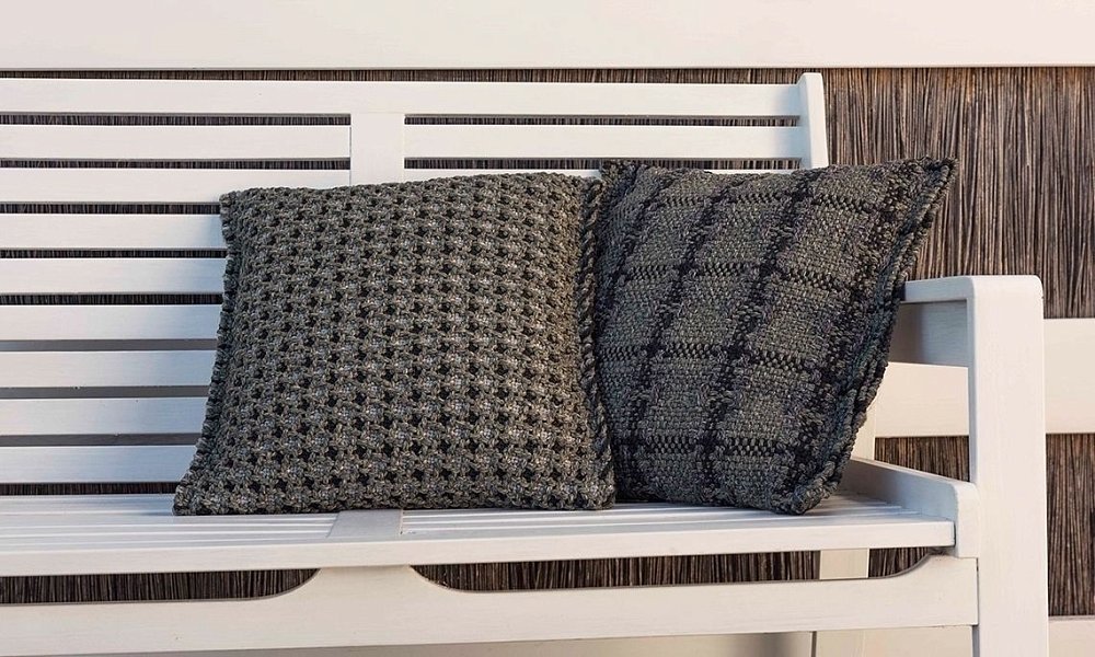 Подушка GL Gofre зеленая 45x45