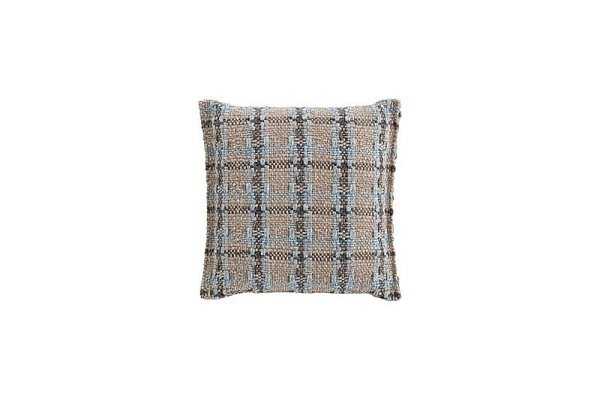 Подушка GL Checks синяя 45x45