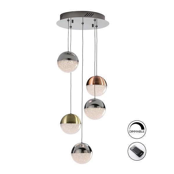 Подвесной светильник Sphere 5L LED Ø33 DIM разноцветный