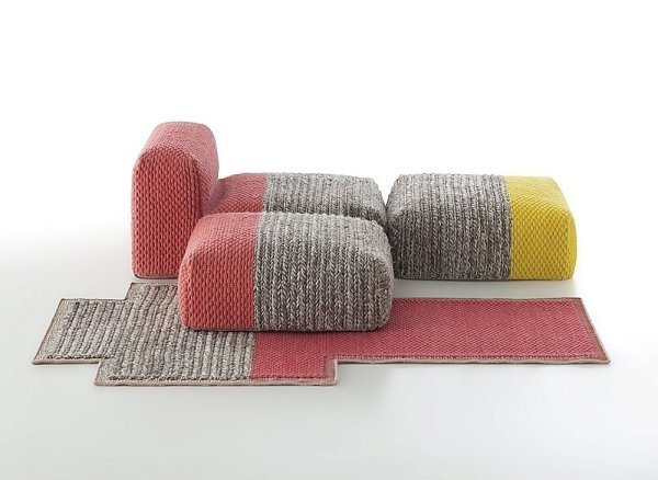 Ковер Mangas Space Plait коралловый 160x250