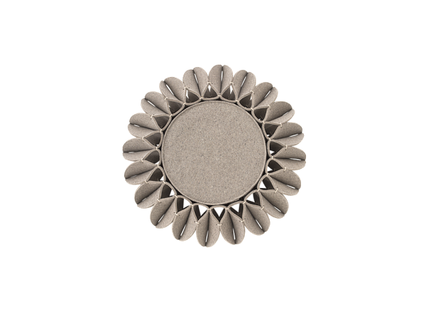 Пуф низкий Ruff Pouf Grey Ø100