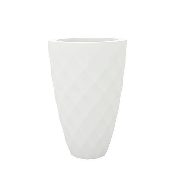 Кашпо Vases Nano матовое белое Ø18x36