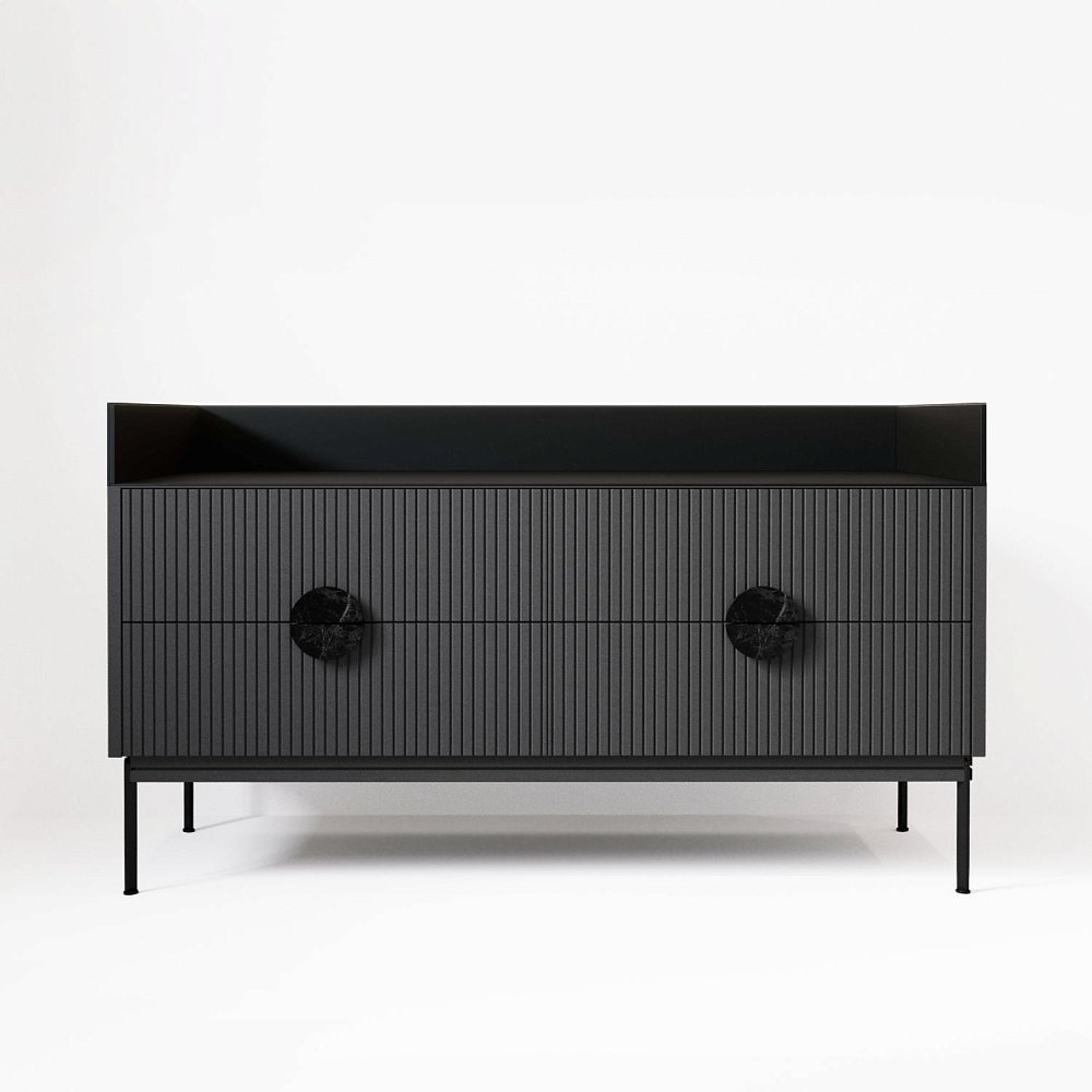 Комод ALTO BLACK серый