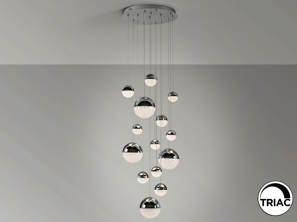 Подвесной светильник Sphere 14L LED Ø60 X500H DIM хром