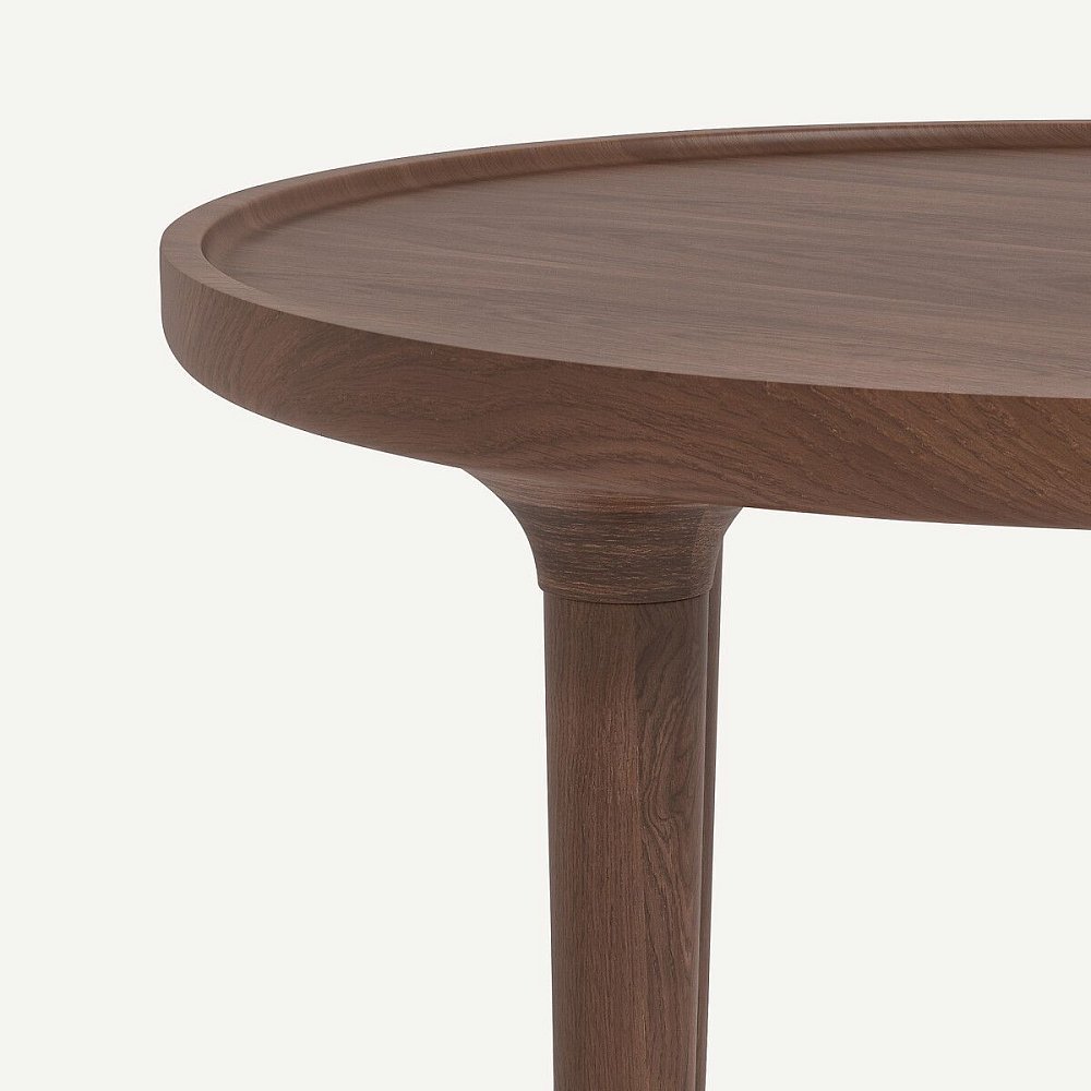 Стол журнальный из массива орехового дерева Magosia Магозия единый размер каштановый