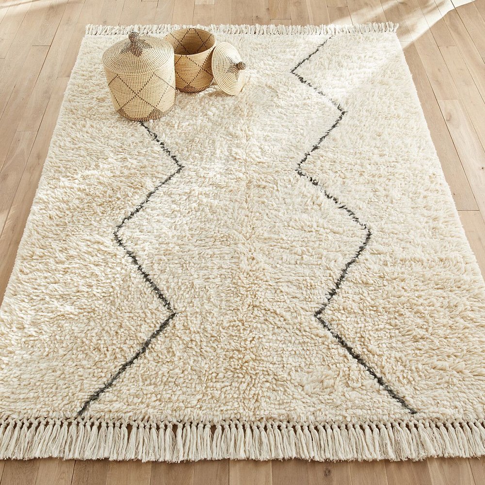 Ковер в берберском стиле размера XL Nyborg Ниборг 240 x 330 см бежевый