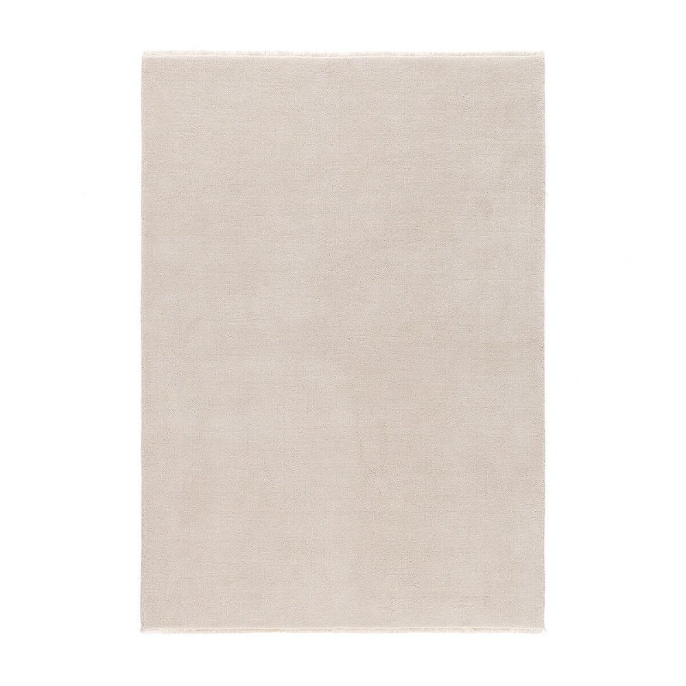Ковер из шерсти сотканный вручную Hotep 120 x 180 см белый