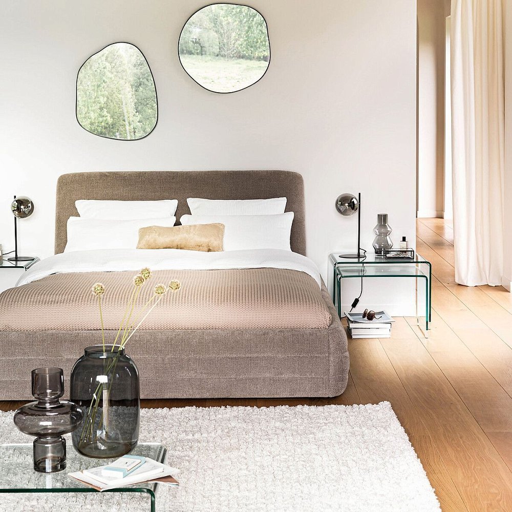 Зеркало органичной формы размер S Ornica единый размер черный