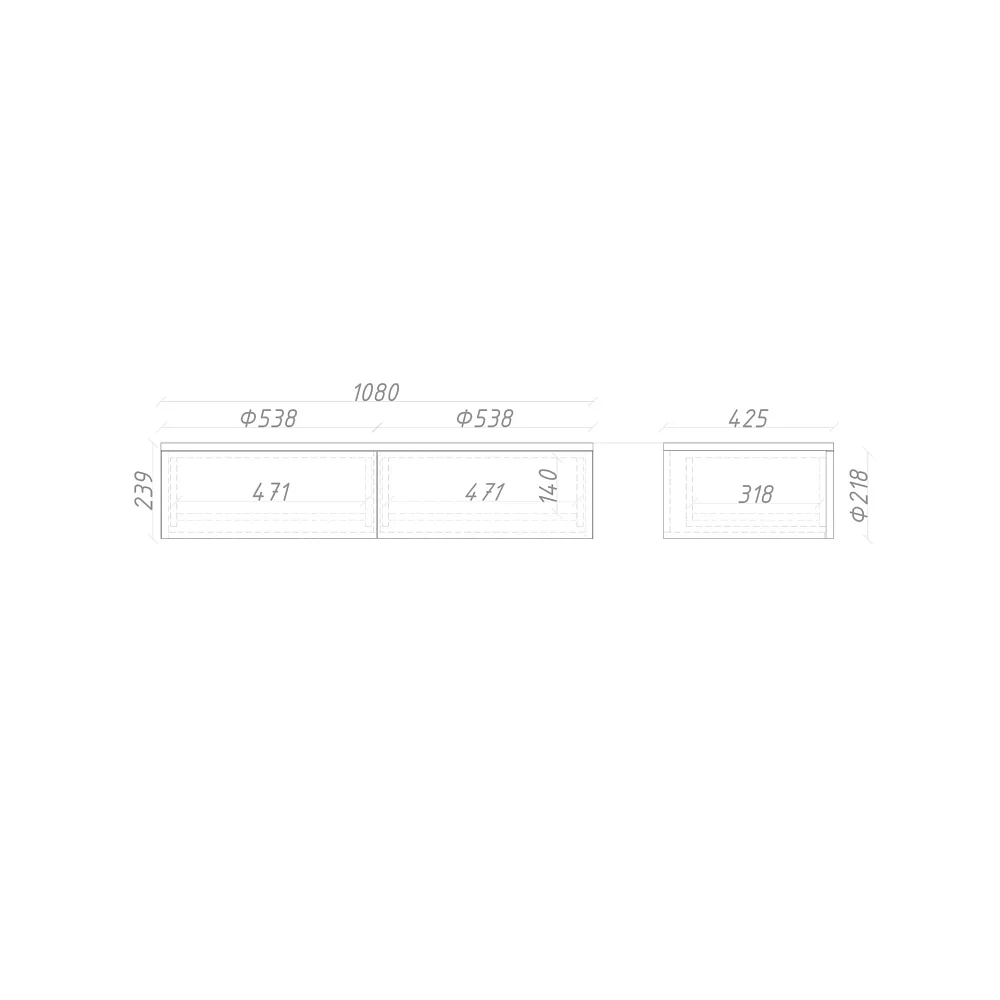 Консоль подвесная ML008