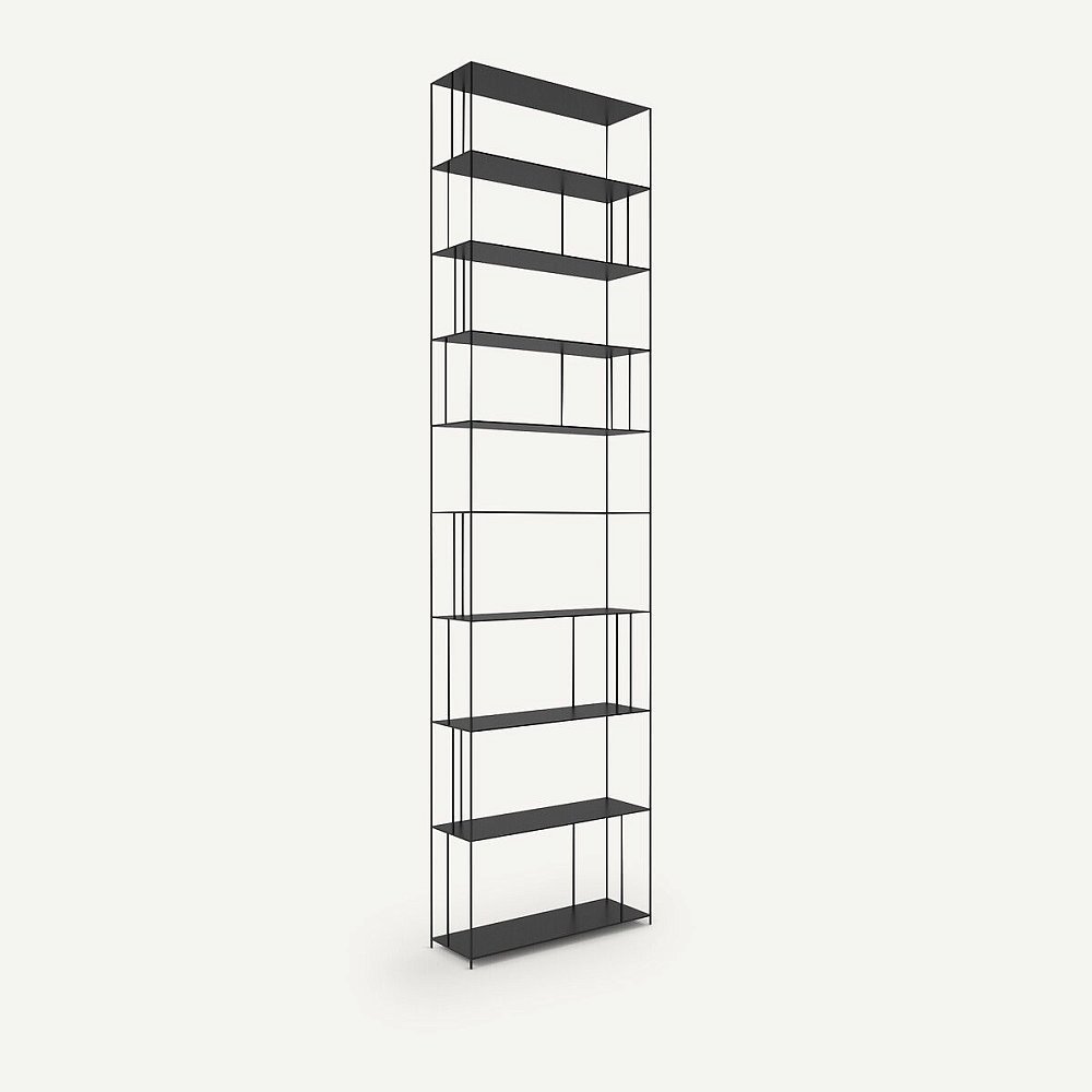 Стальной металлический книжный шкаф H320 см В320 см Parallel XXL Параллел Икс Икс Эл единый размер черный