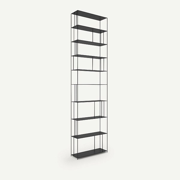 Стальной металлический книжный шкаф H320 см В320 см Parallel XXL Параллел Икс Икс Эл единый размер черный