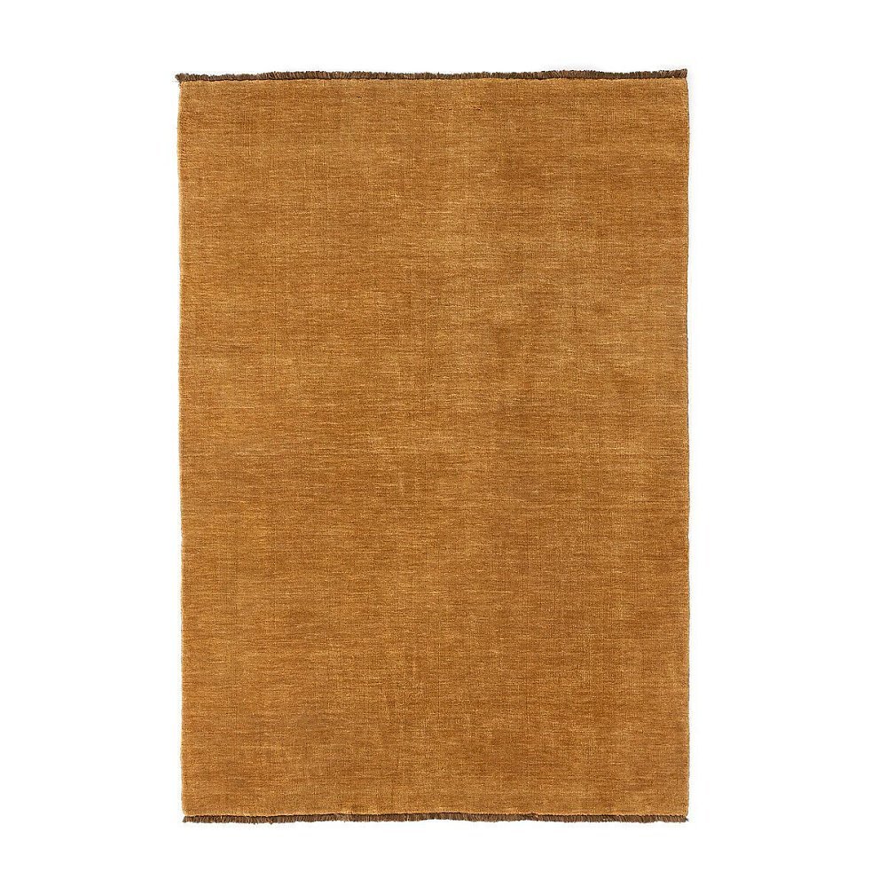 Ковер из шерсти сотканный вручную Hotep 160 x 230 см желтый