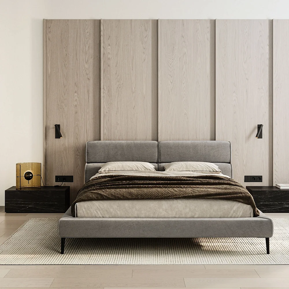 Кровать CASCADE 416 Чёрный, Teddy 10