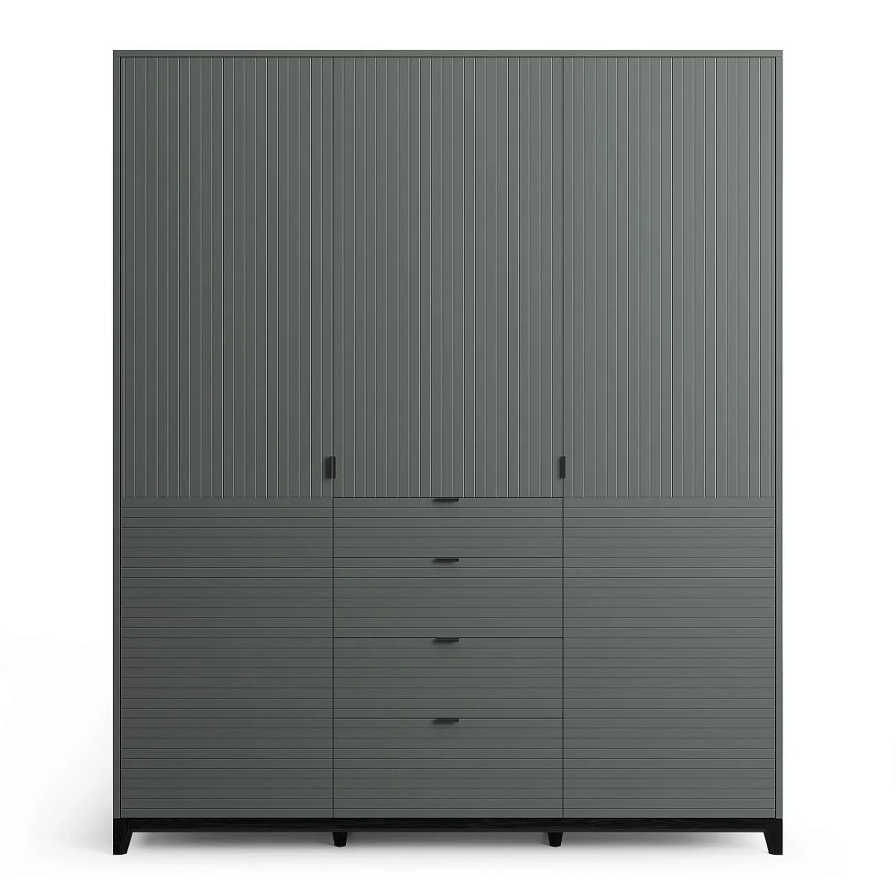 Шкаф Case CS226 Чёрный дуб, асфальт RAL 7043