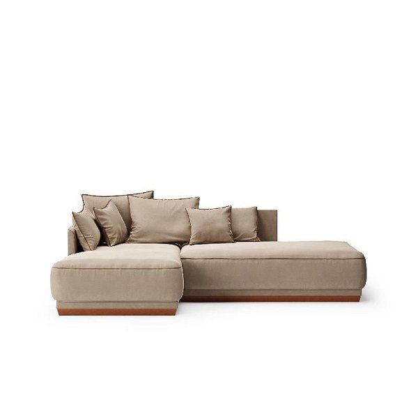 Диван SOHO 809/828 Тобакко бук, Bentley Beige, кант Enigma 07