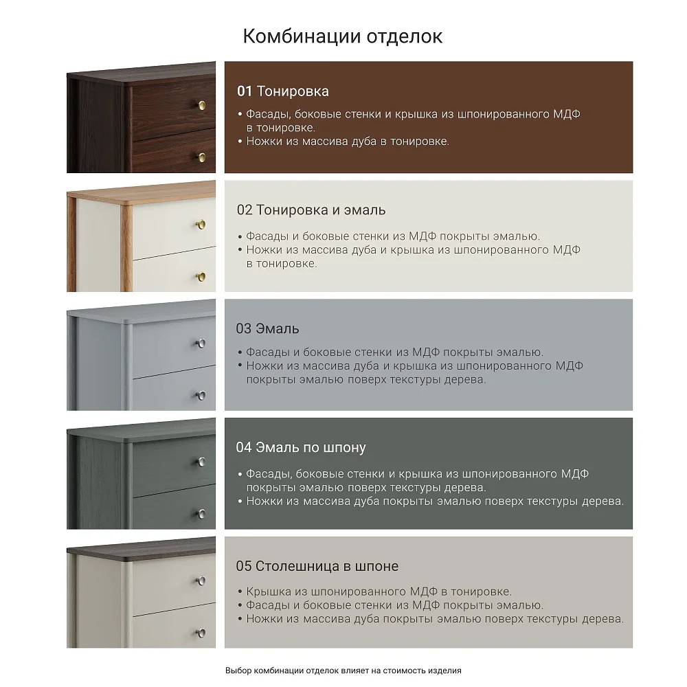 Комод Bergen BG005 Темный дуб