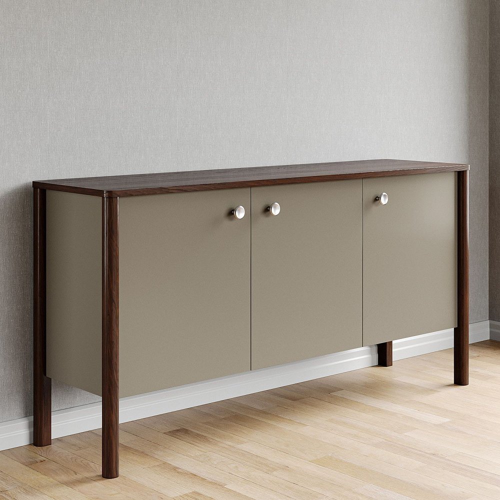 Комод Bergen BG004 Темный дуб, дымчатый кварц RAL 7039