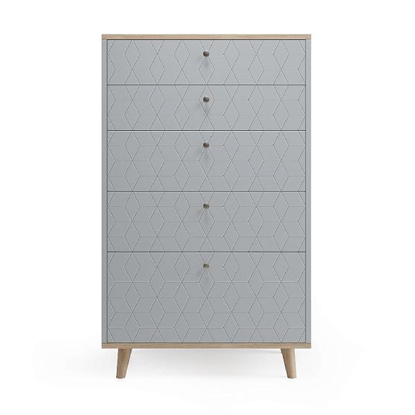 Высокий комод Twin TW024 туман RAL 7040