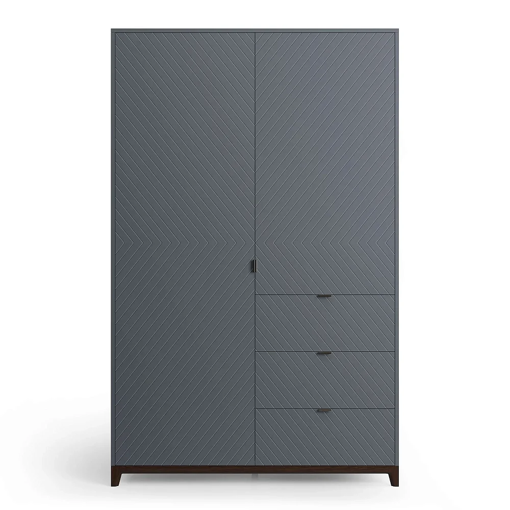 Шкаф Case CS222 Темный дуб, сланец RAL 7015