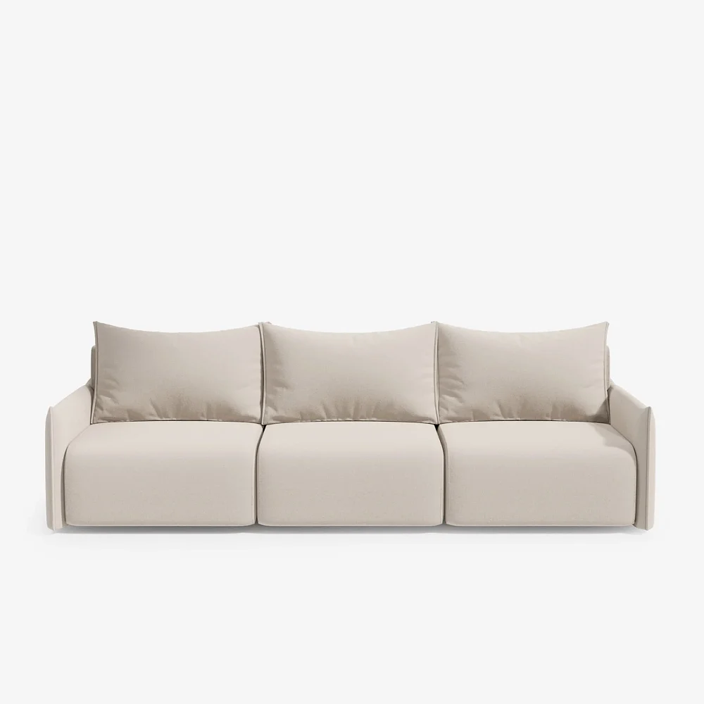 Диван FLORIS 09.38 нераскладной Furor Plus Light Grey