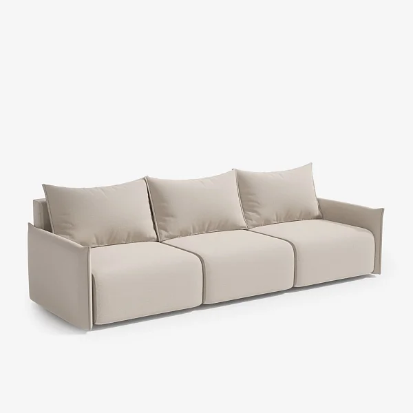 Диван FLORIS 09.38 нераскладной Furor Plus Light Grey