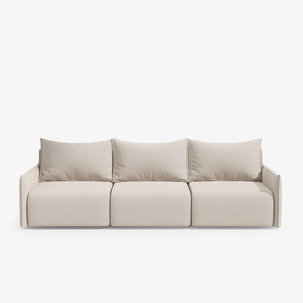 Диван FLORIS 09.38 нераскладной Furor Plus Light Grey