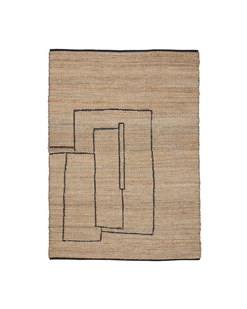 Ковер Velira из джута с графическим рисунком 160 x 230 см