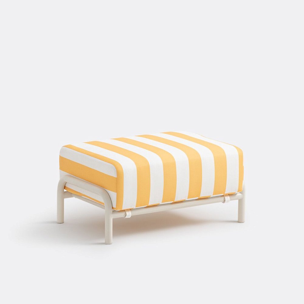 Табурет подставка для ног с каркасом из стали Thomes единый размер желтый