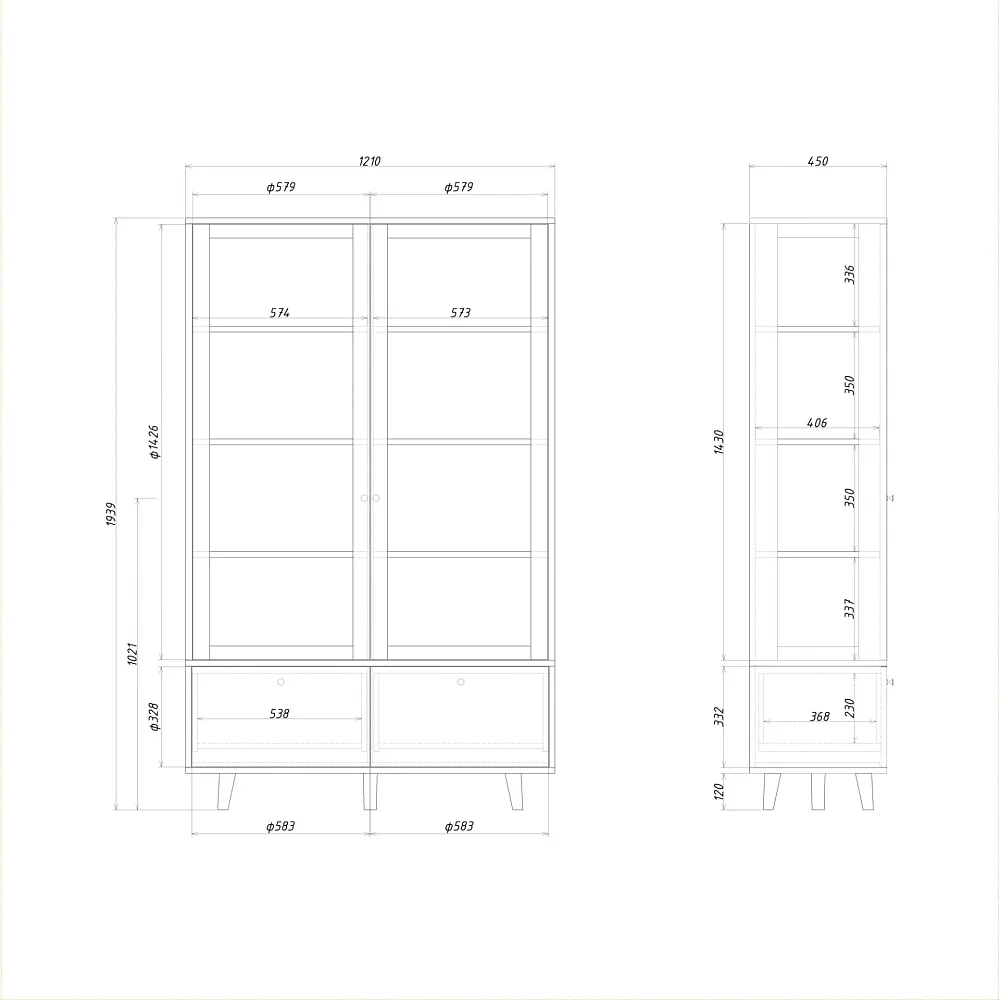 Витрина TW176/2