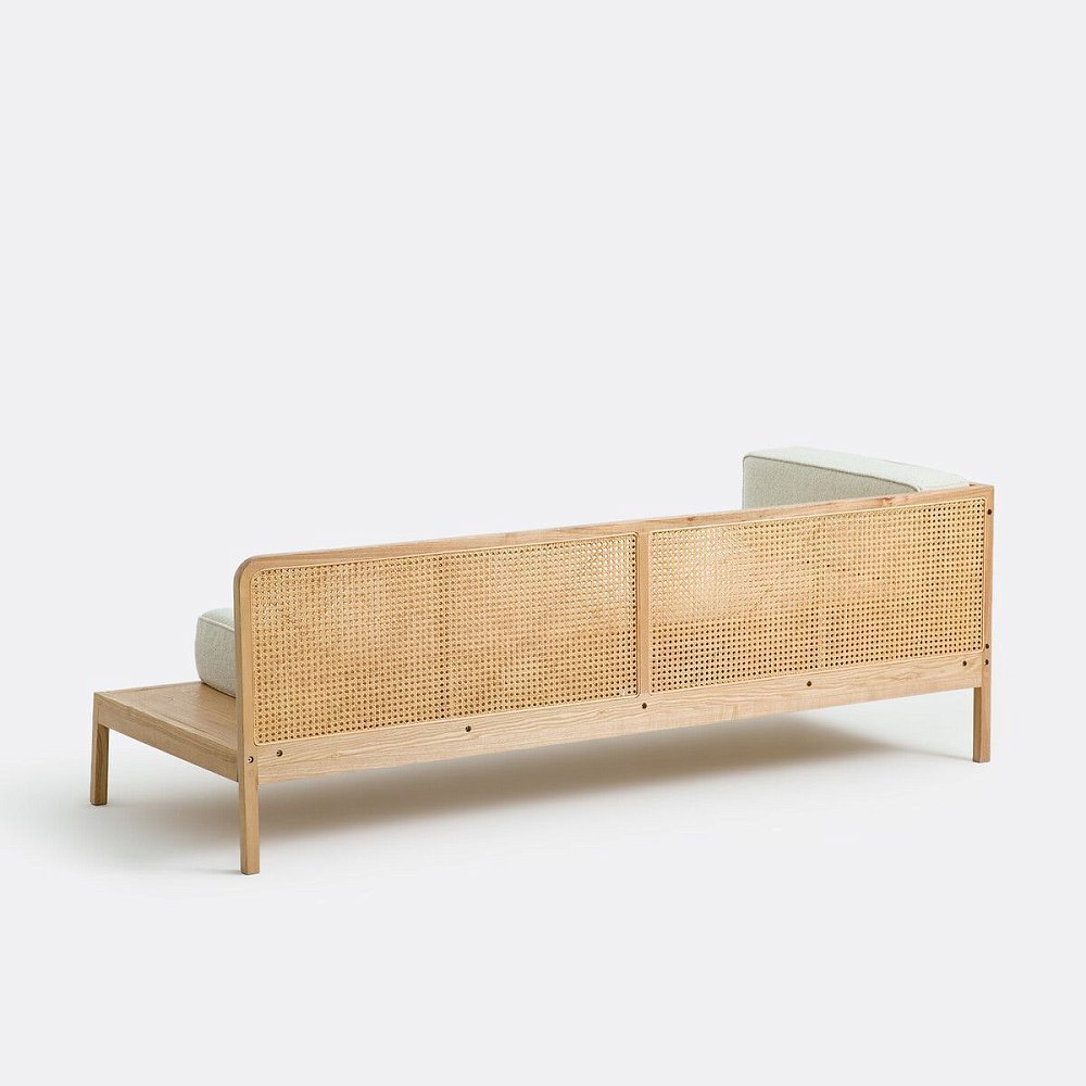 Тахта из ткани букле Daybed Scillia 3 мест. бежевый