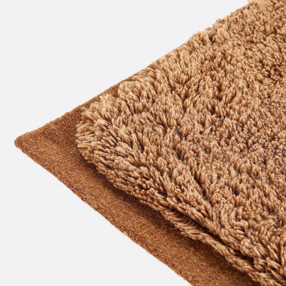 Ковер из шерсти Elfiga 160 x 230 см каштановый