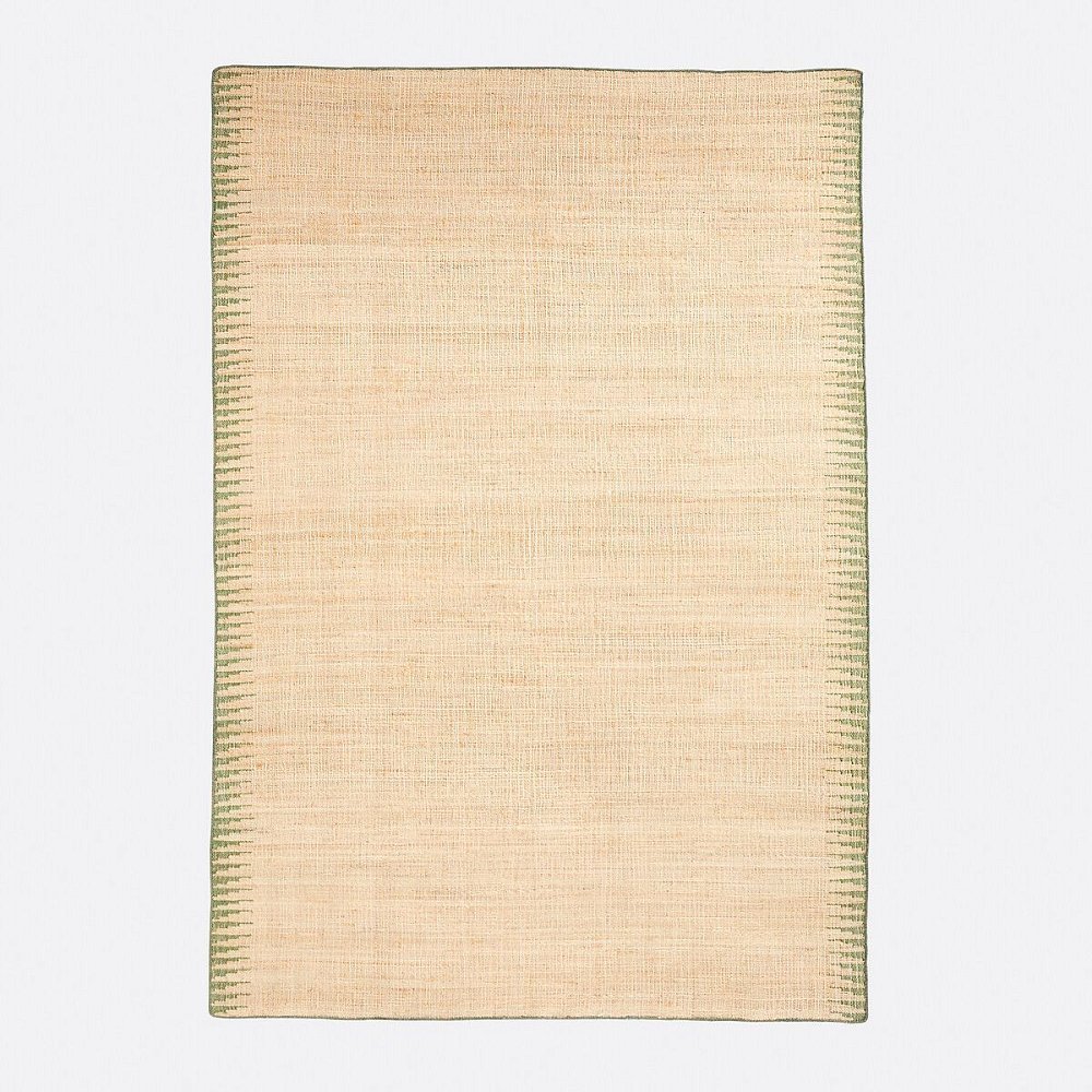 Ковер из джута с бортиком Gibela 120 x 170 см бежевый