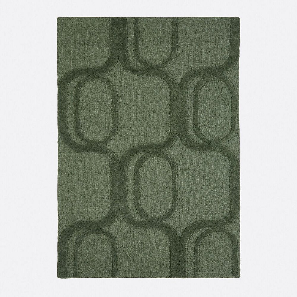 Ковер 100 шерсть Massimo 160 x 230 см зеленый