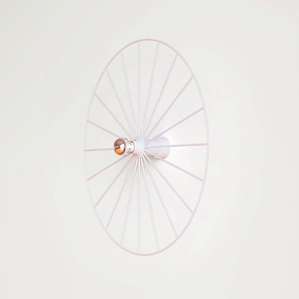 Бра Wheel 60 см белый + цоколь 15 см белый