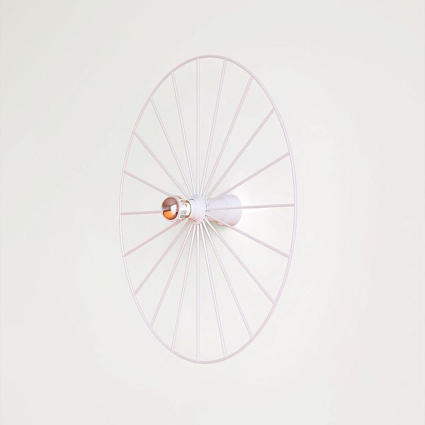 Бра Wheel 60 см белый + цоколь 5 см белый