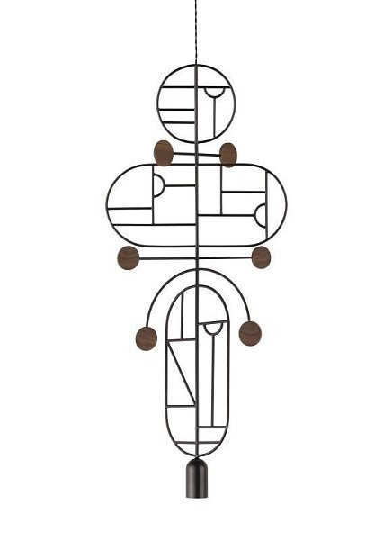 Подвесной светильник Wooden Dots WDS19 графит-орех